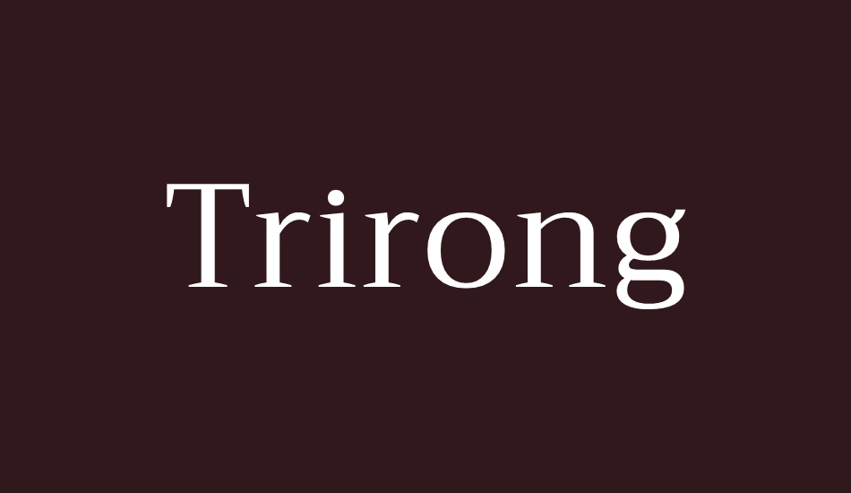 trirong font big