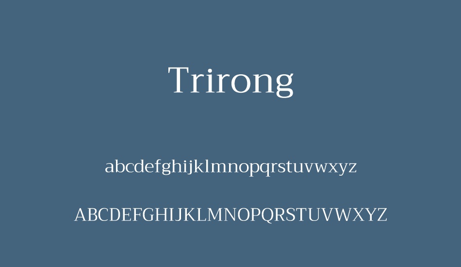 trirong font