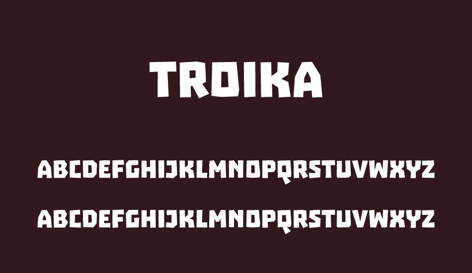 troika font