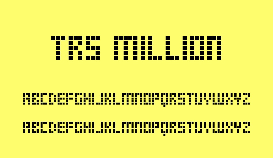 trs-million font