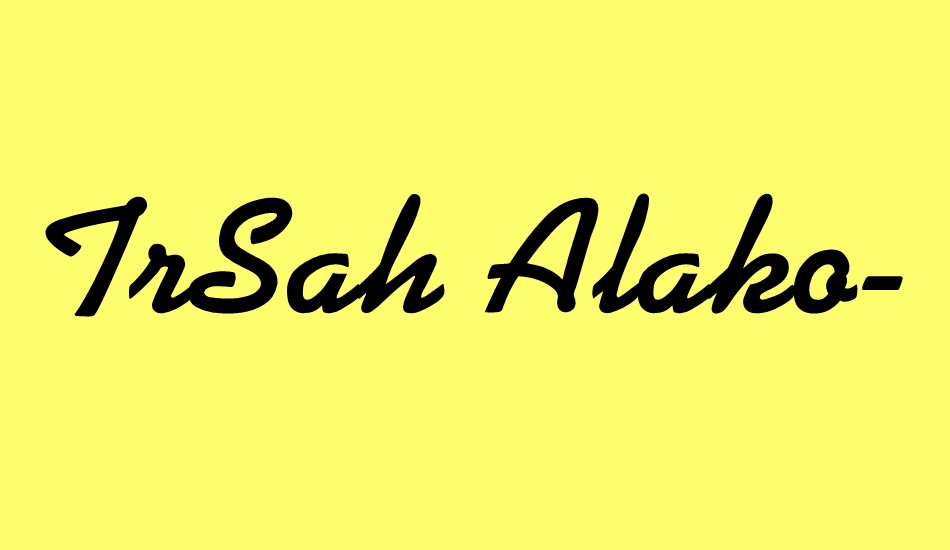 trsah-alako-bold font big