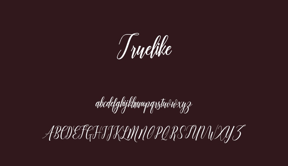 truelike font