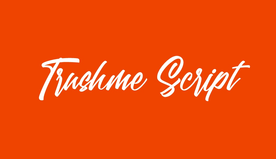 trushme-script font big