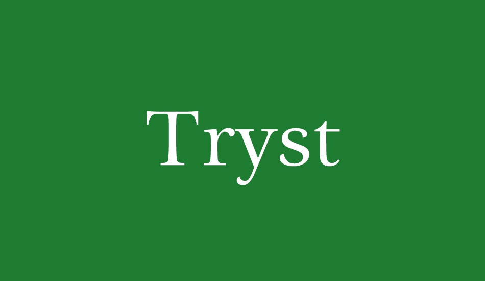 tryst font big