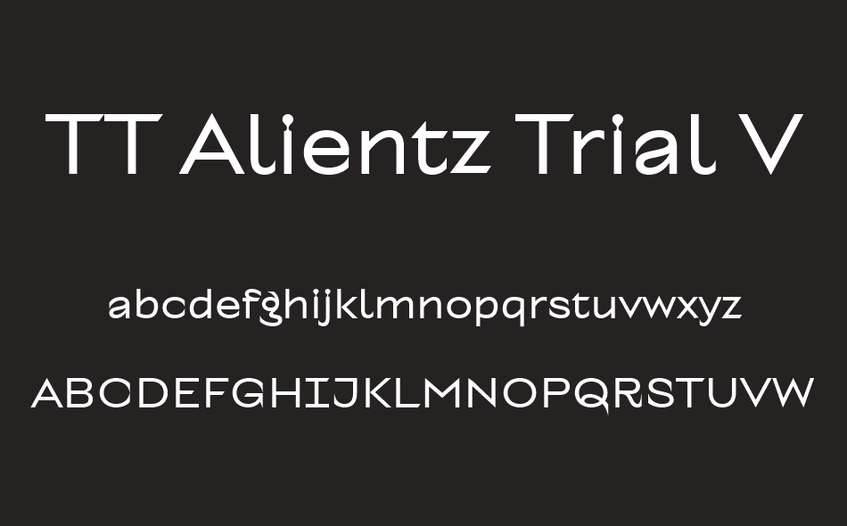 TT Alientz font
