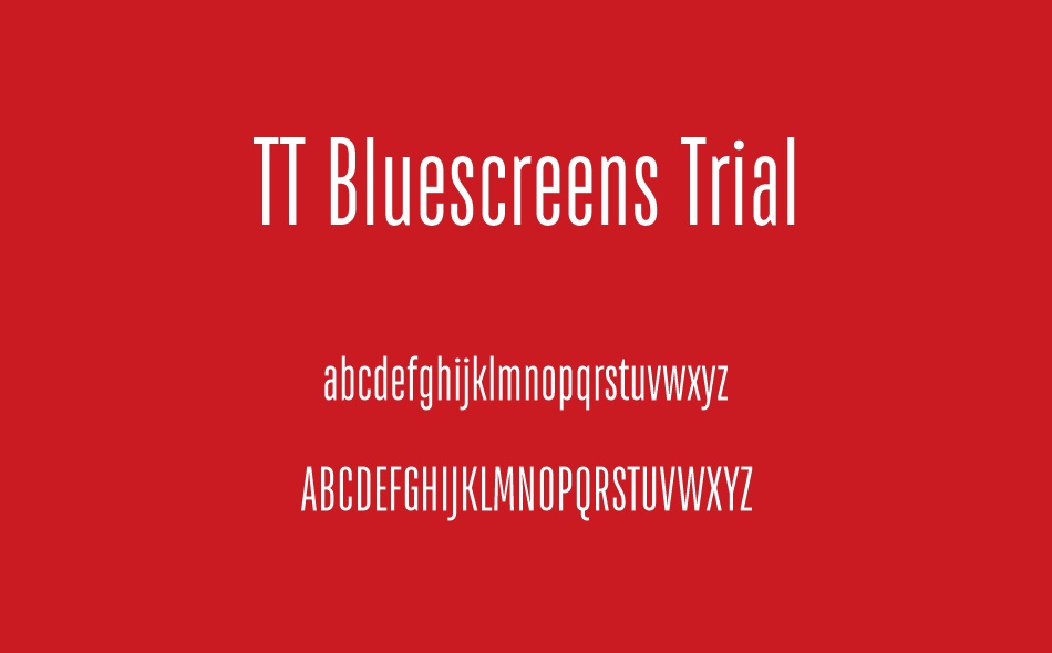 TT Bluescreens font
