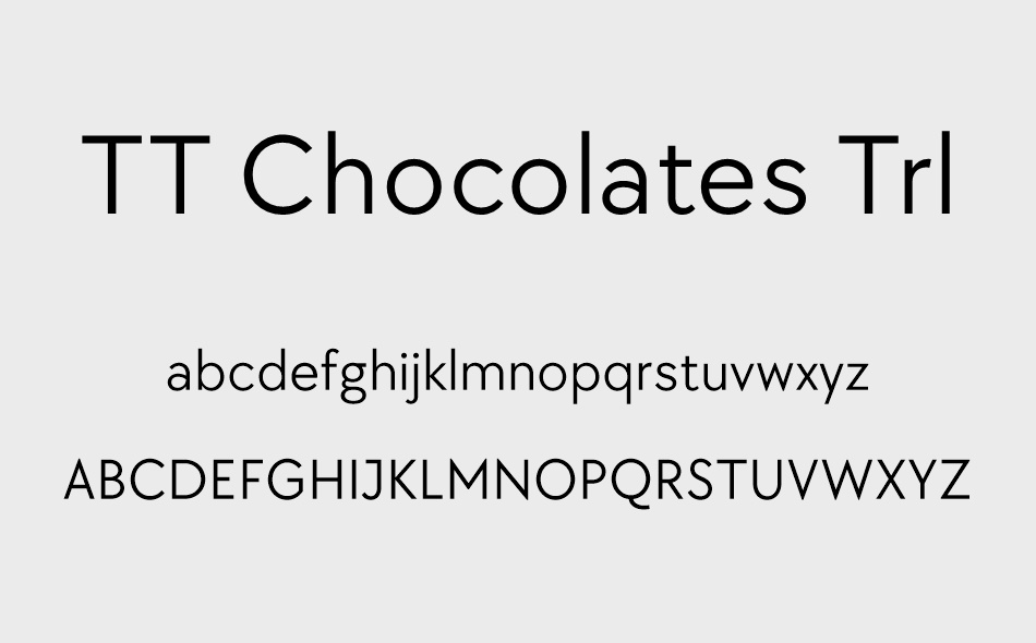 TT Chocolates font