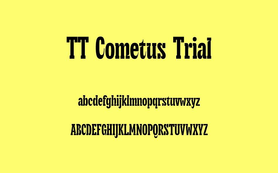 TT Cometus font