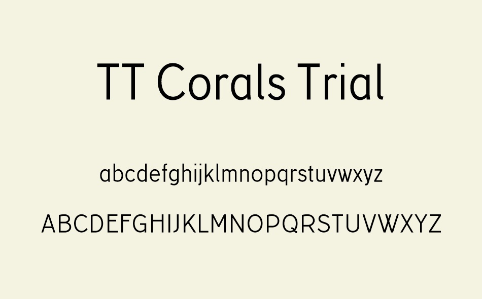 TT Corals font