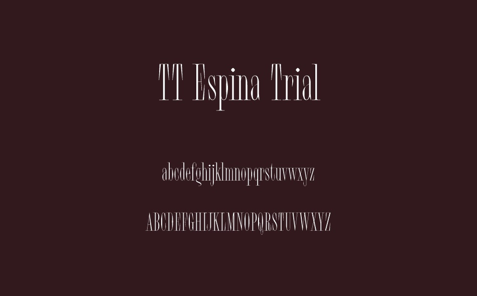 TT Espina font