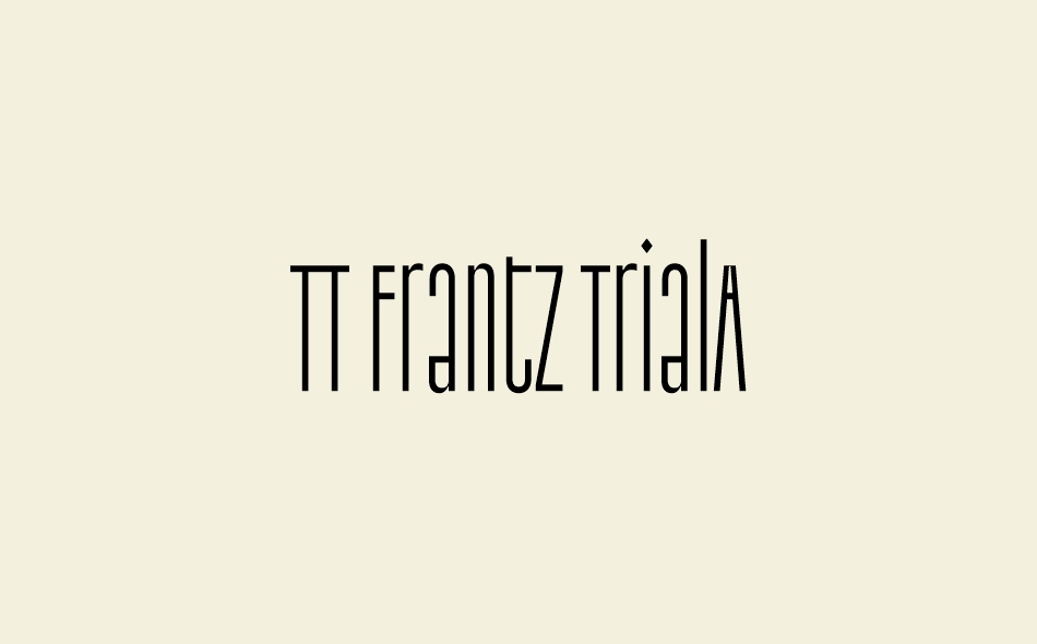 TT Frantz font big