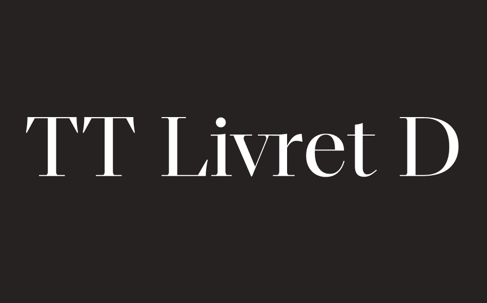 TT Livret Display font big