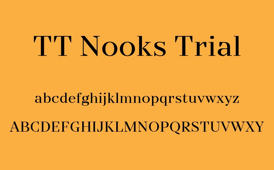 TT Nooks font