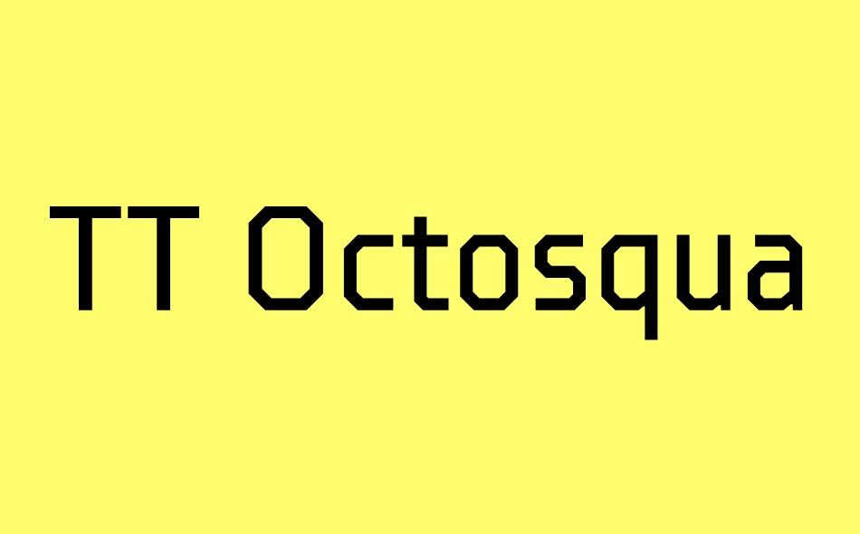 TT Octosquares font big