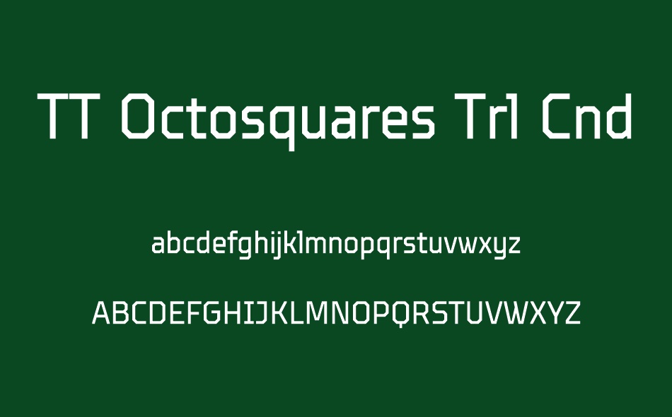 TT Octosquares font