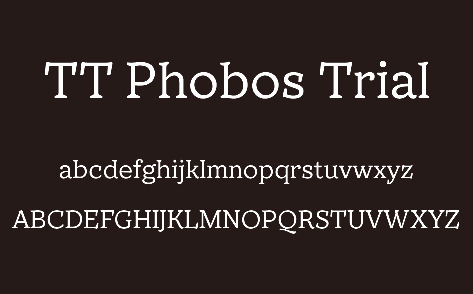 TT Phobos font