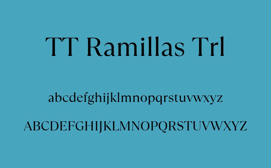 TT Ramillas font