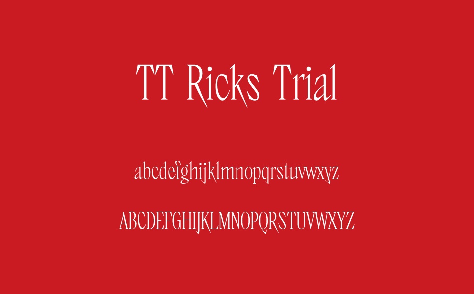 TT Ricks font