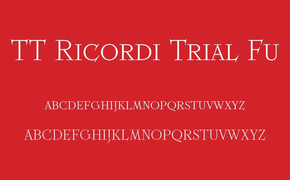 TT Ricordi Fulmini font