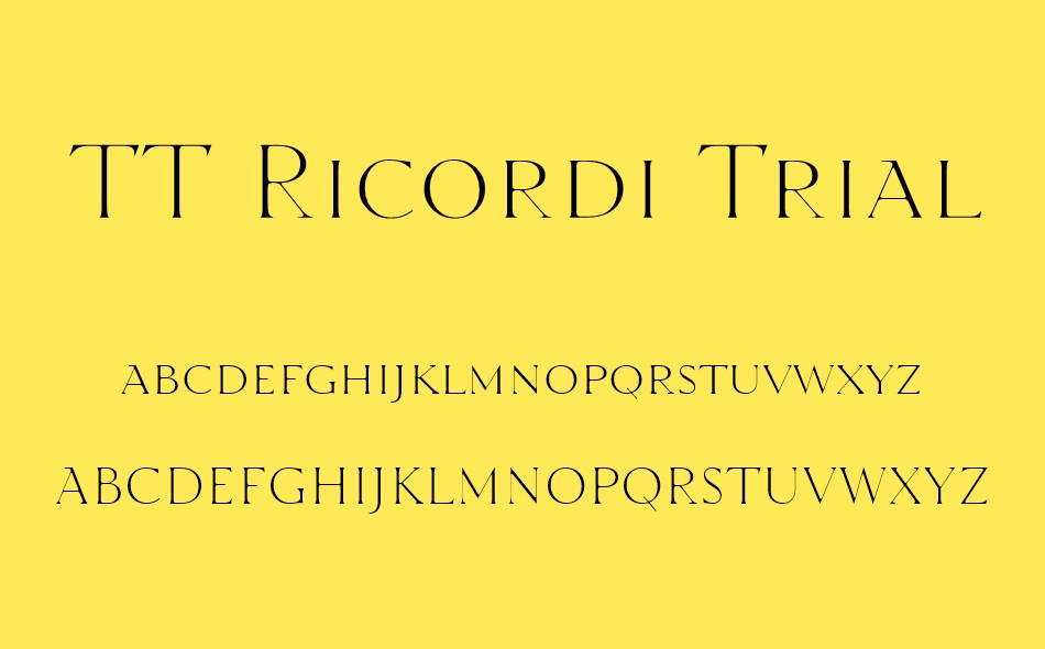 TT Ricordi Nobili font