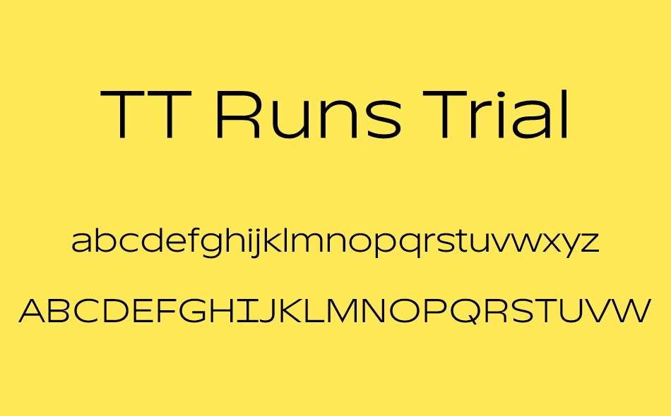 TT Runs font