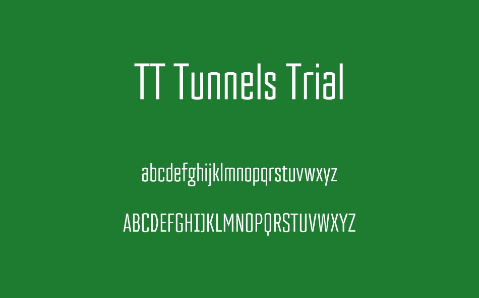 TT Tunnels font