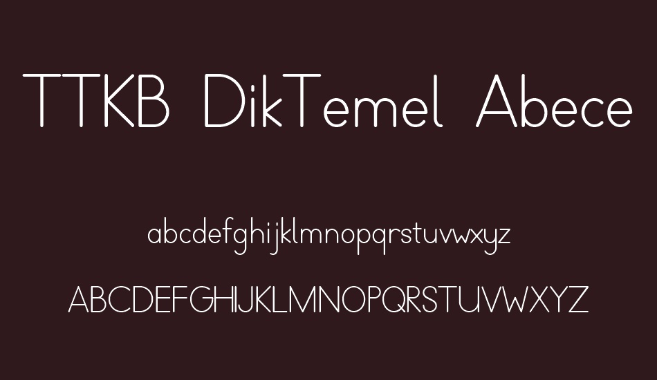 ttkb-diktemel-abece font