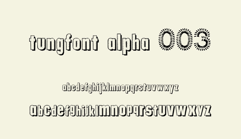 tungfont-alpha-003 font