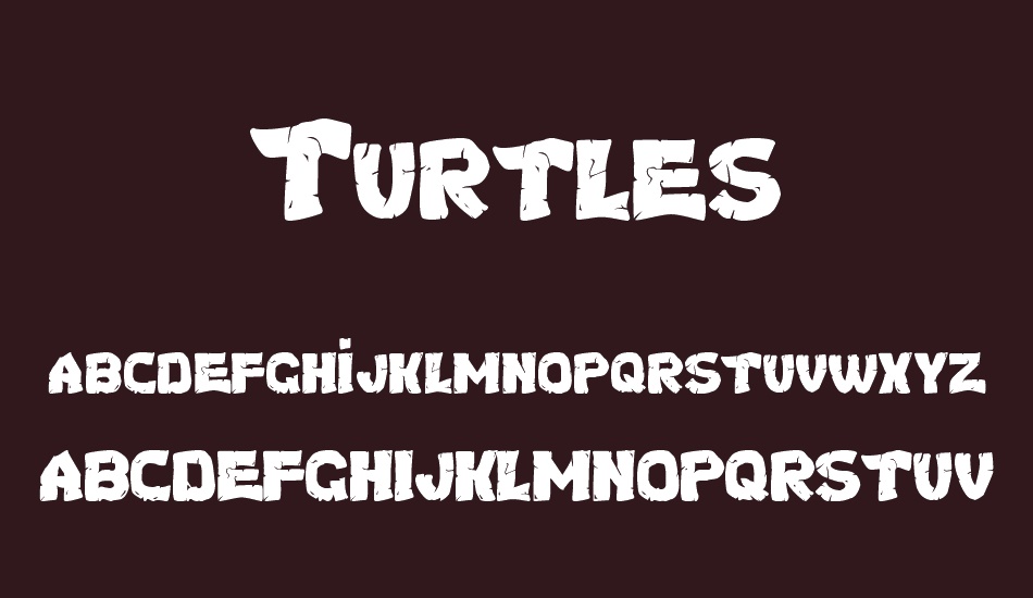 turtles font