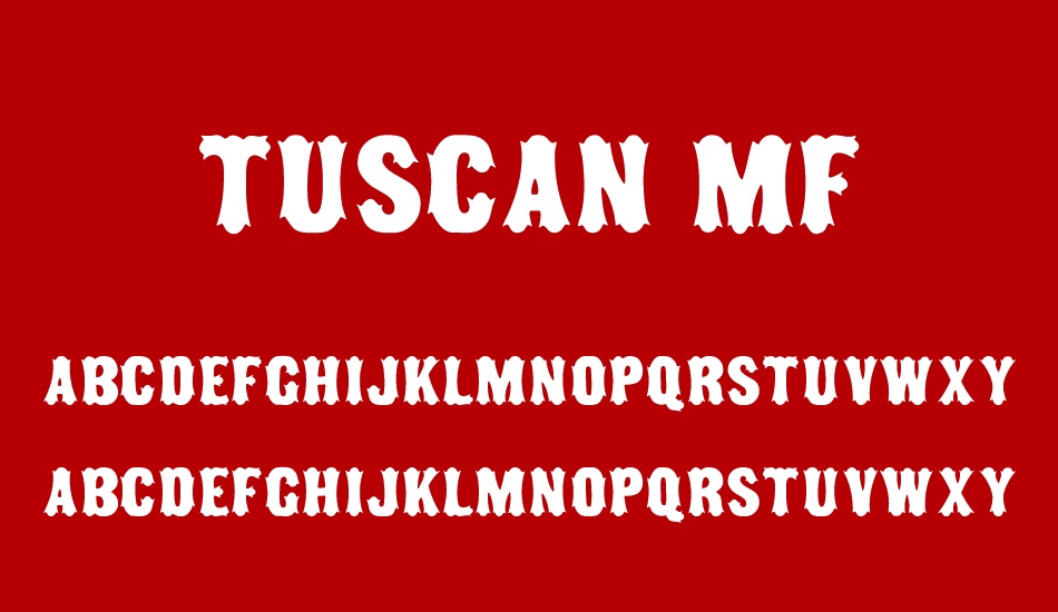 tuscan-mf font