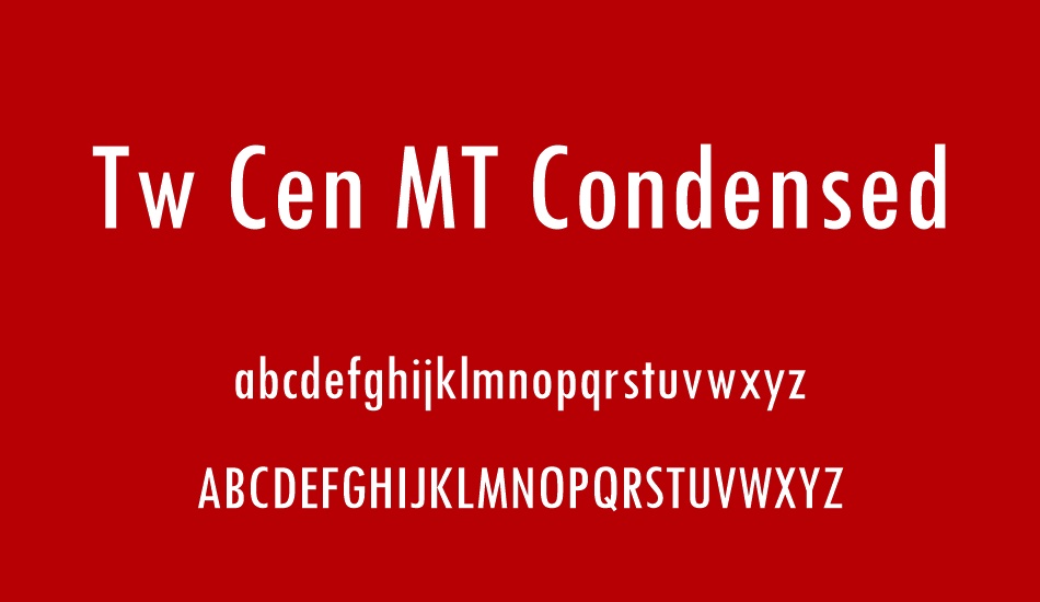 tw-cen-mt-condensed font