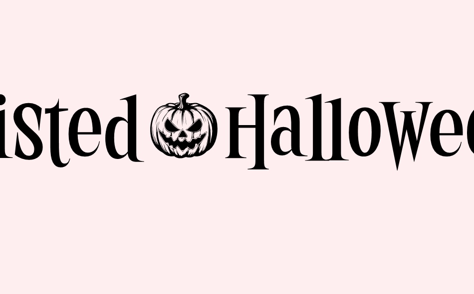 Twisted Halloween font big