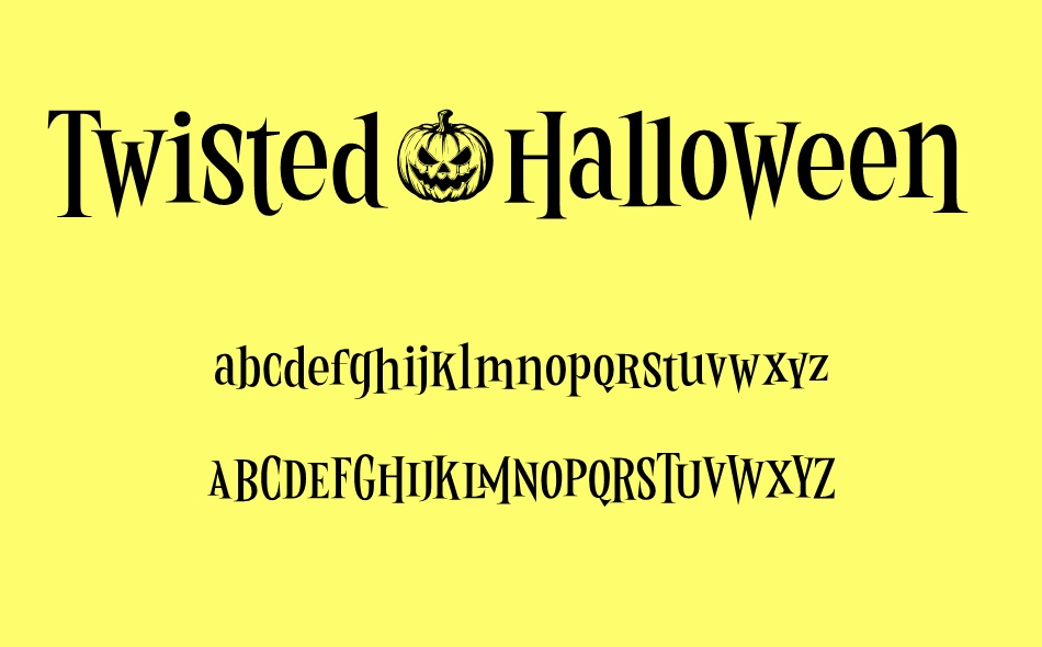 Twisted Halloween font