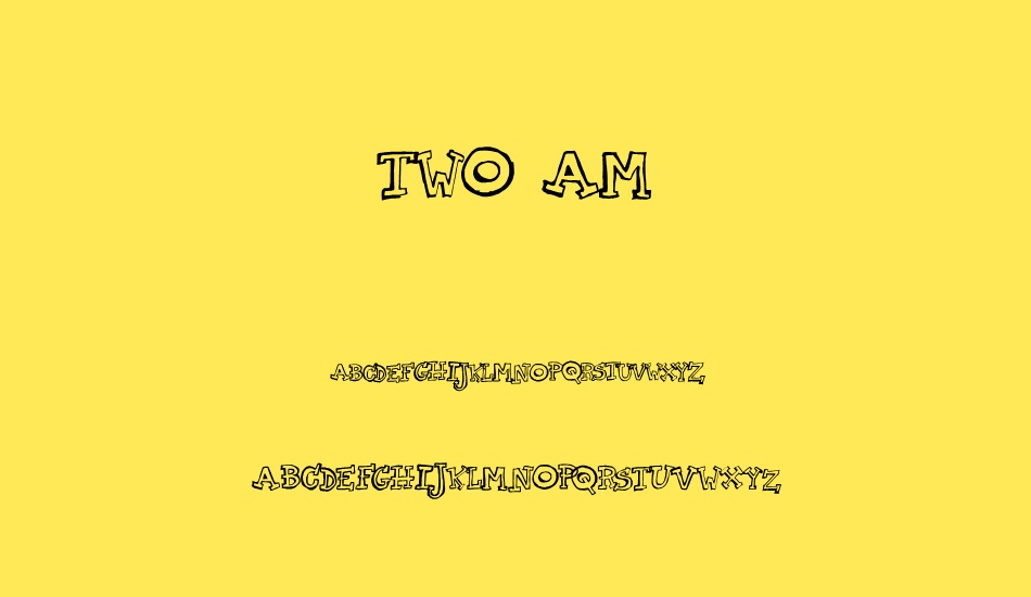 two-am font