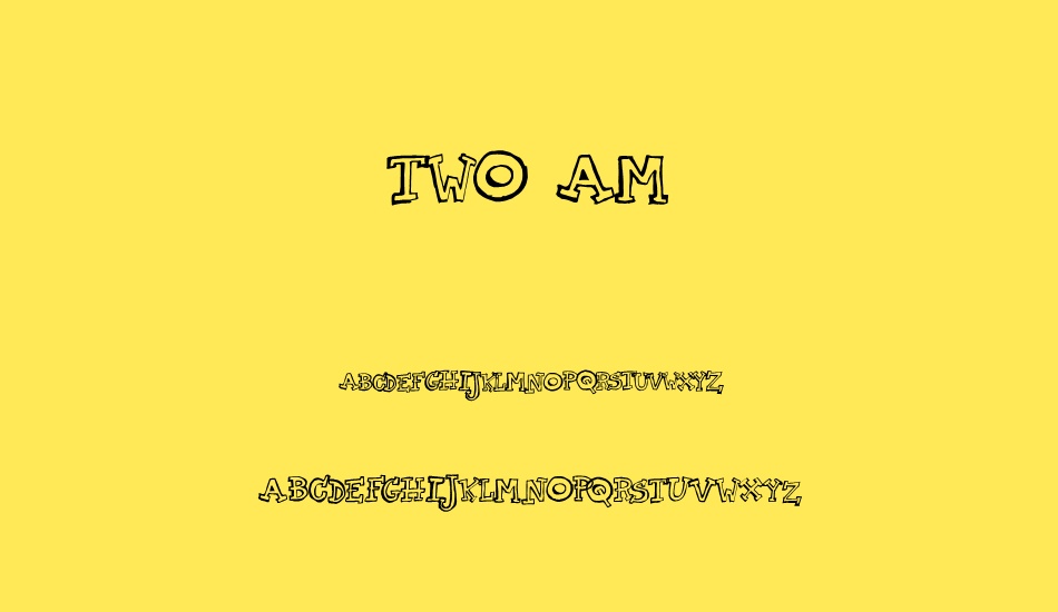 two-am font