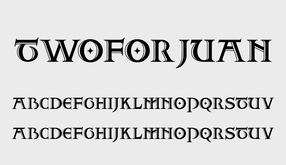 twoforjuannf font