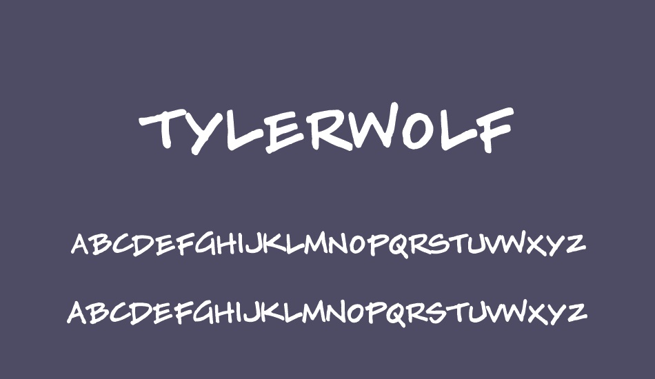 tylerwolf font