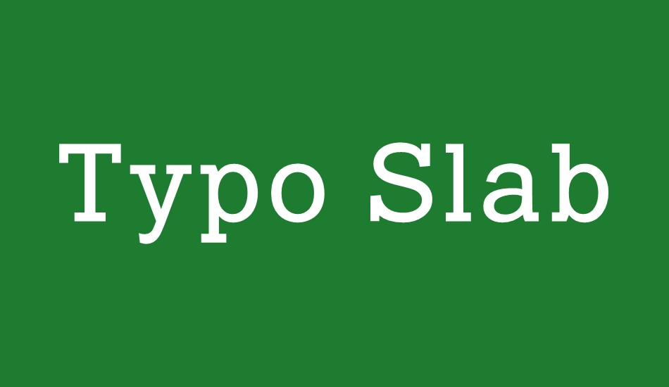 typo-slab font big