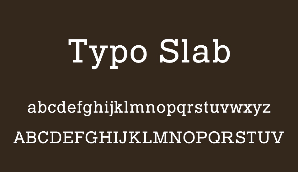 typo-slab font