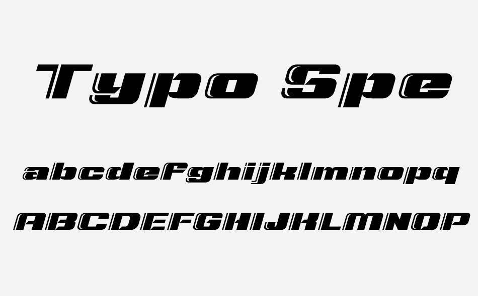 Typo Speed font