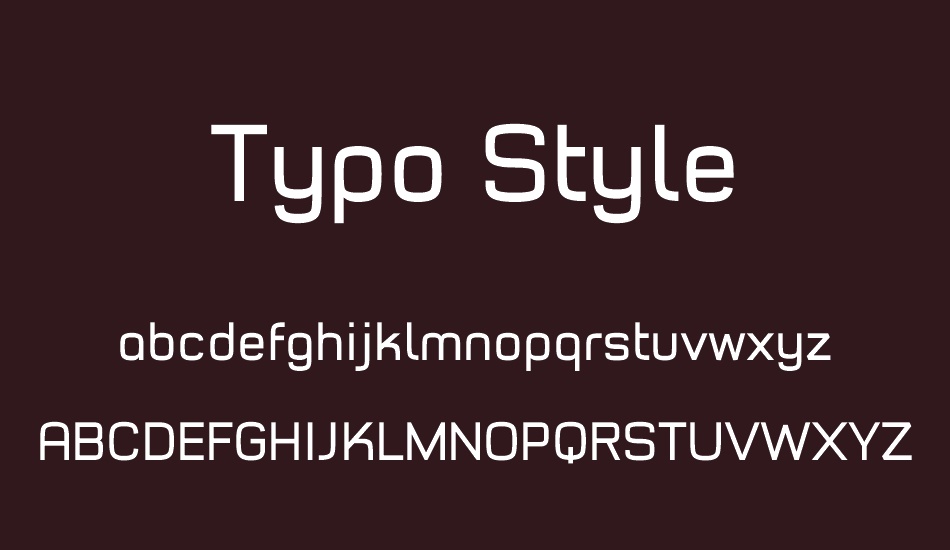 typo-style-demo font