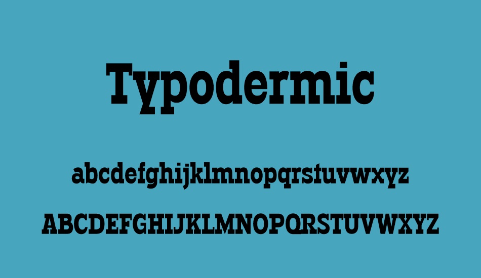 typodermic font