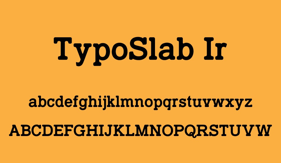 typoslab-ırregular-demo font