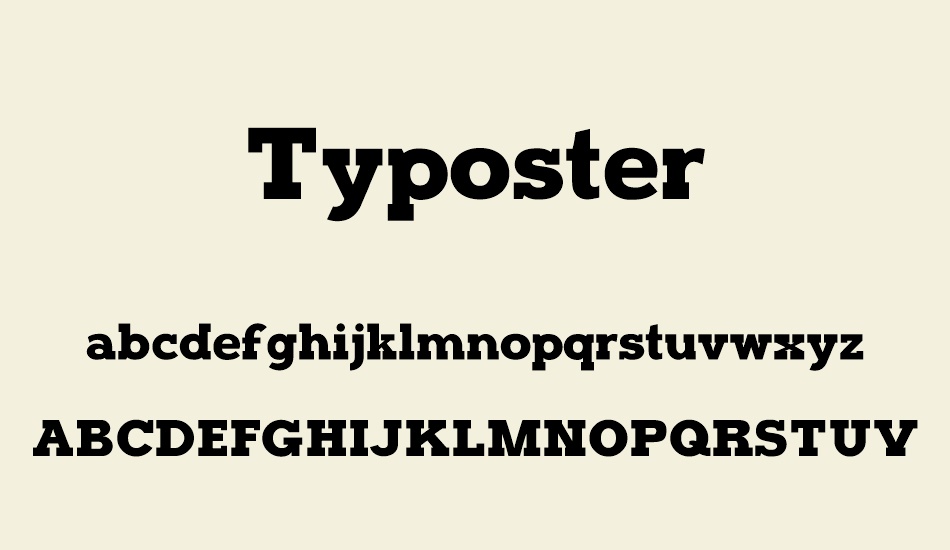 typoster font