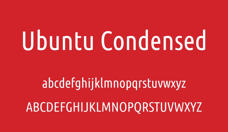 ubuntu-condensed font