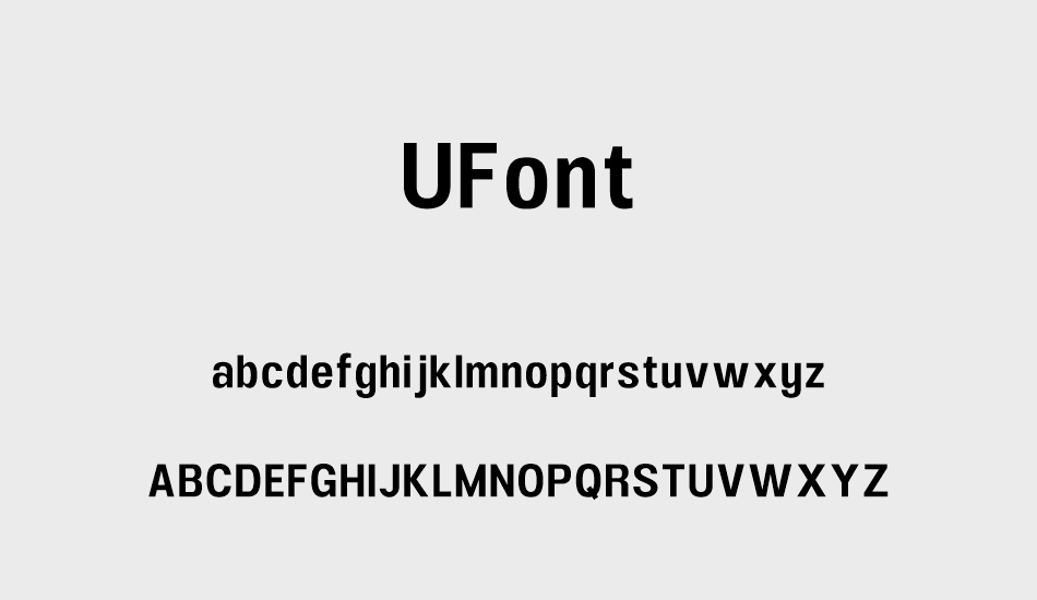 ufont font