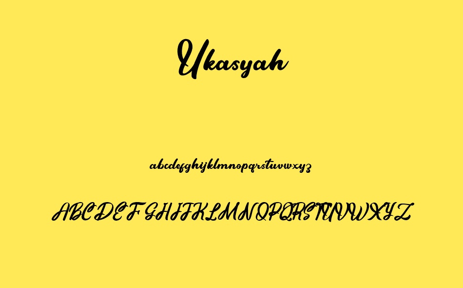 Ukasyah font