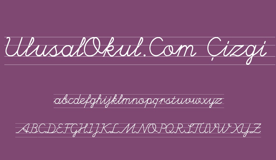 ulusalokul-com-çizgili font