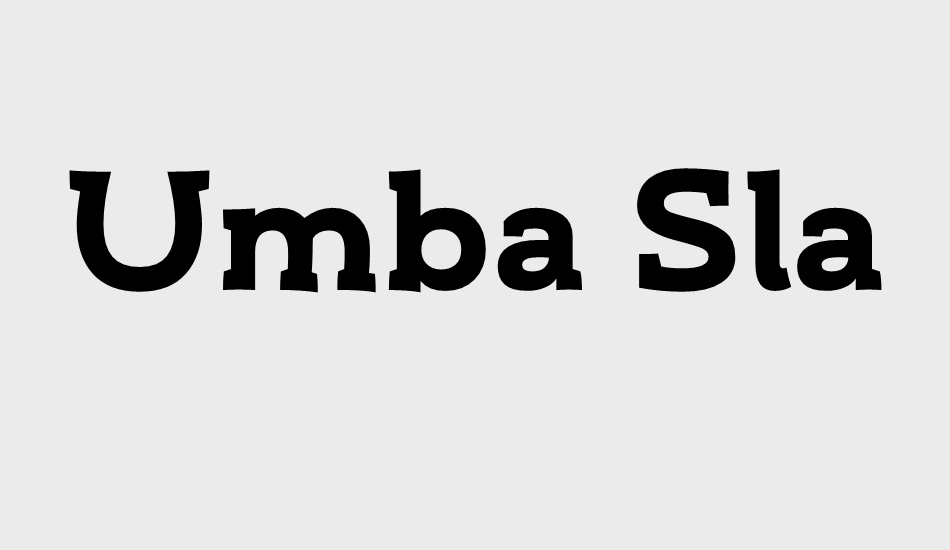 umba-slab font big