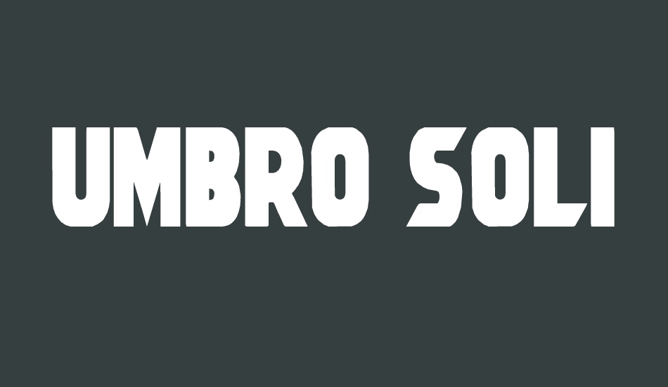 umbro-solid font big